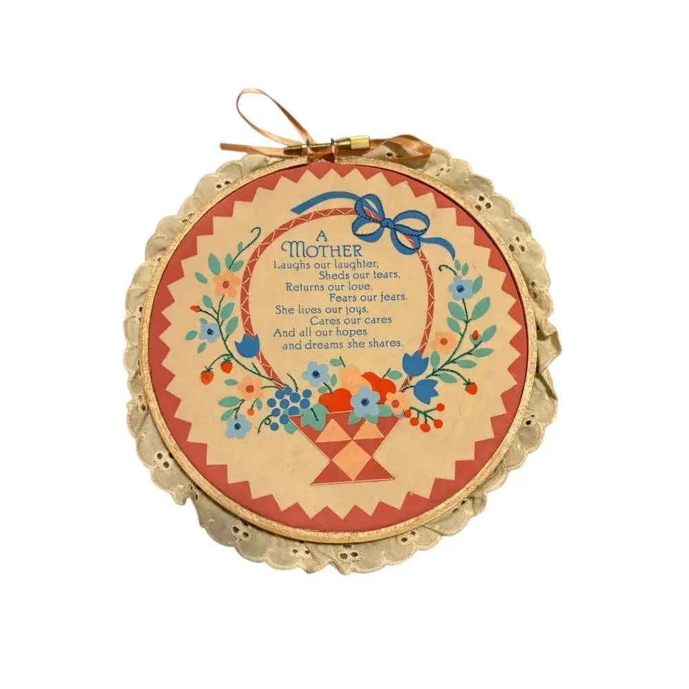 Embroidery Hoop “My Mother”Motto